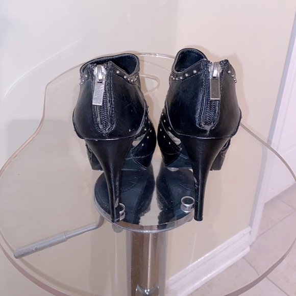 ✅Anne Michelle, Obscene-10 black  w/ silver tone studs, stiletto heels - Picture 4 of 5